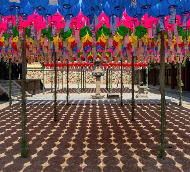 Bulguksa temple lanterns, Gyeongju