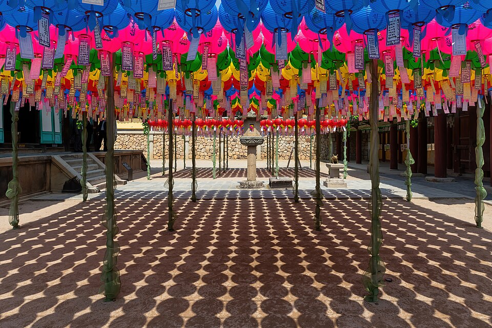 Bulguksa temple lanterns, Gyeongju